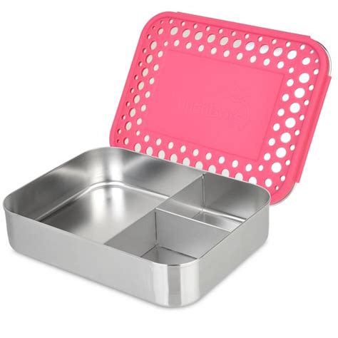 LunchBots Trio Stainless Steel 3 Compartment Bento 